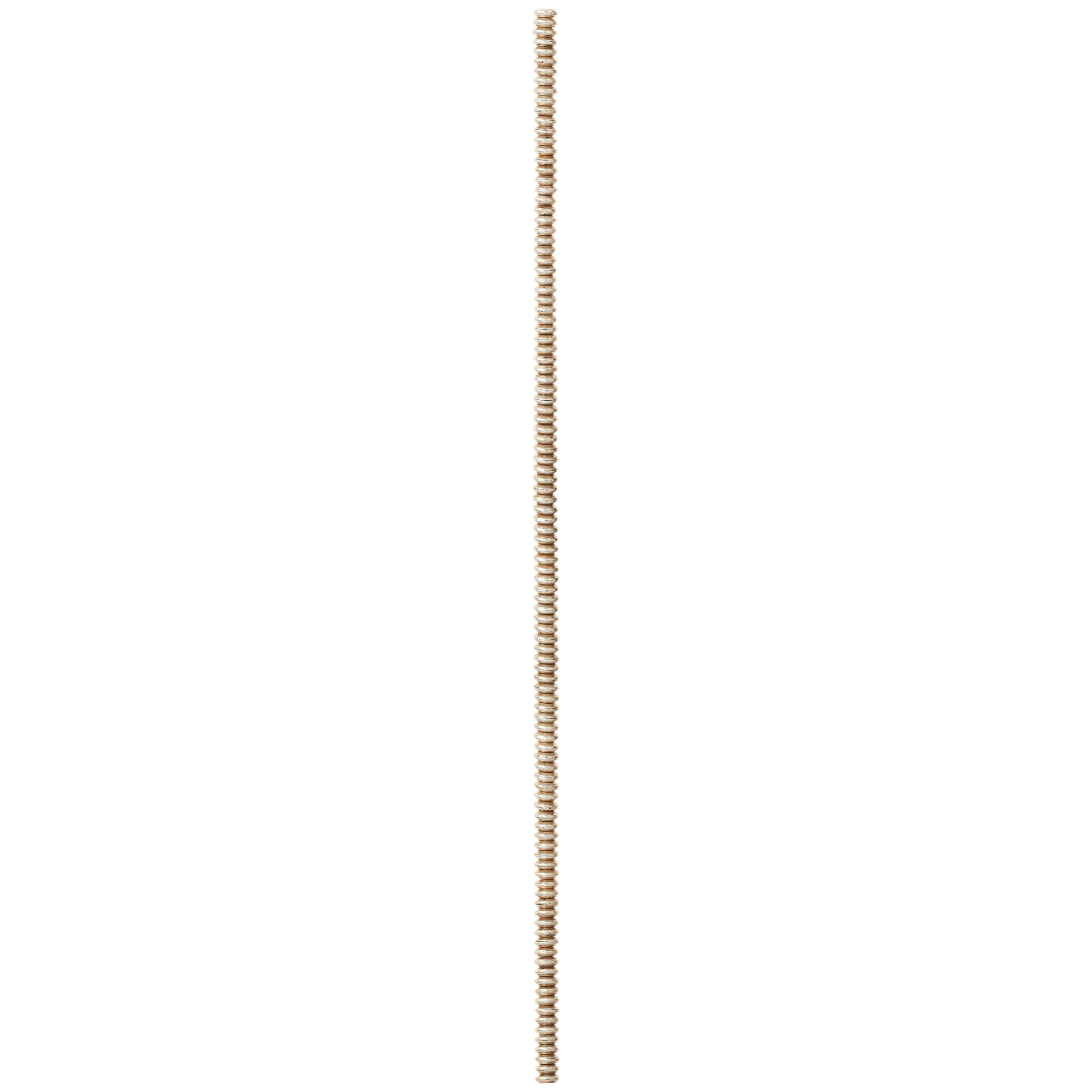 Silver Smooth Rondel Metal Beads, 4mm by Bead Landing™